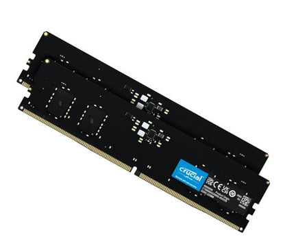Crucial 16GB (2x8GB) DDR5 UDIMM 4800MHz CL40 Desktop PC Memory image 0