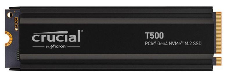 Crucial T500 4TB Gen4 NVMe SSD Heatsink - 7400/7000 MB/s R/W 2400TBW 1440K IOPs image 2