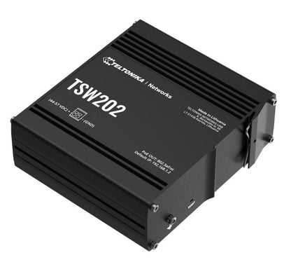 Teltonika TSW202 Managed PoE+ Ethernet Switch, Supports Profinet, 2 SFP Ports, 8 image 2