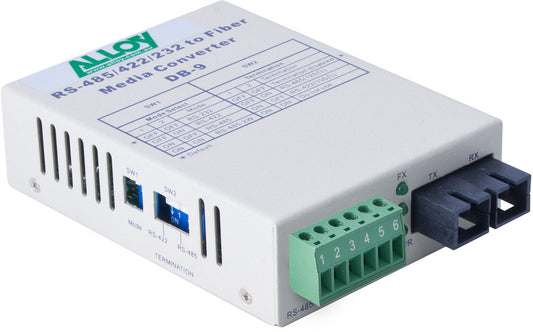 Alloy SCR460SC-2 RS-232/422/485 Serial Terminal to Multimode Fibre Converter. Ma image 0