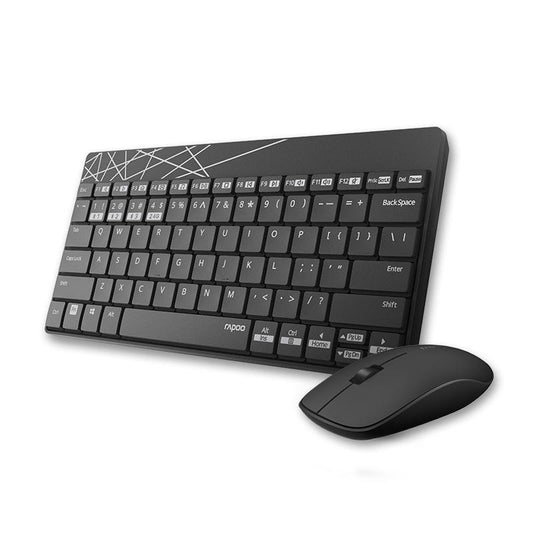 RAPOO 8000M Compact Wireless Multi-mode Bluetooth, 2.4Ghz, 3 Device Keyboard and image 0