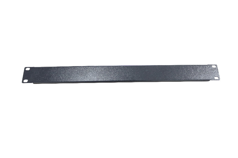 LDR 1U 19' Blanking Panel - Rack Mountable 19' - Black Metal Construction image 0
