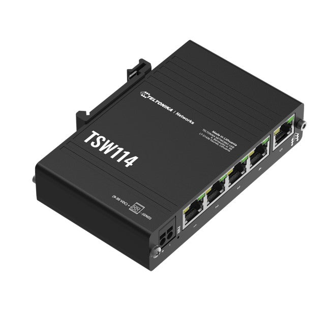 Teltonika Gigabit DIN Rail Ethernet Switch,Easy Mounting, 5x Gigabit Ethernet po image 1