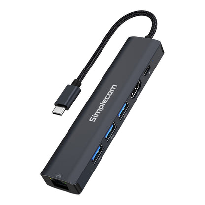 Simplecom CHN560 USB-C SuperSpeed 6-in-1 Multiport Adapter Docking Station image 1