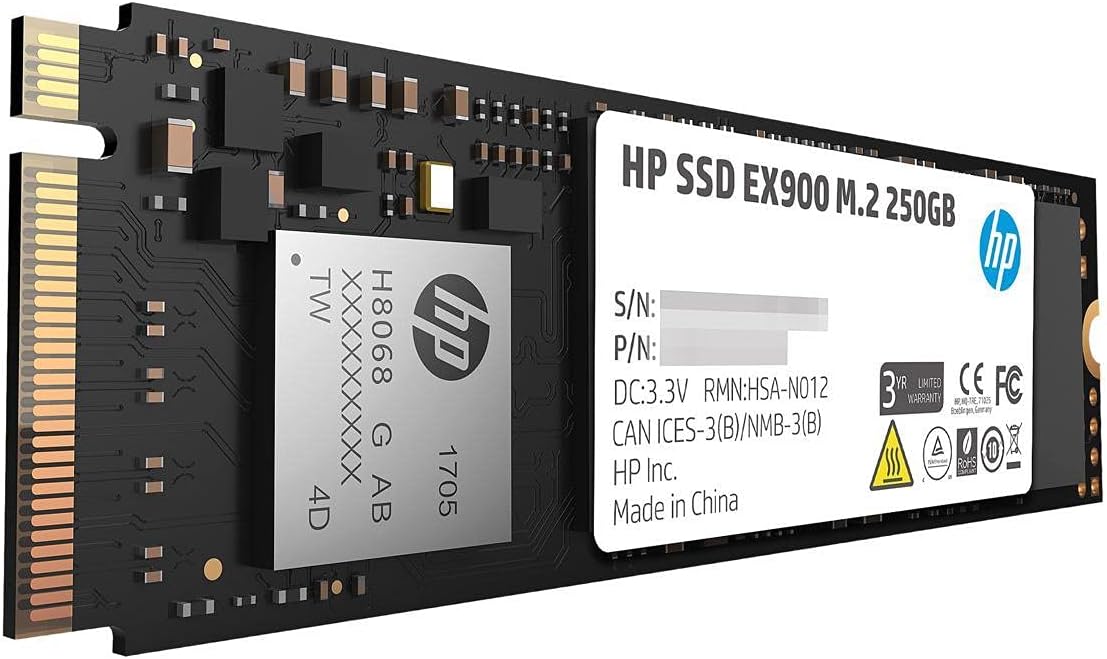 HP EX900 1TB PCIe3.0x4 SSD M.2 SSD 2100MB/s & 1300MB/s  3D NAND Flash image 3