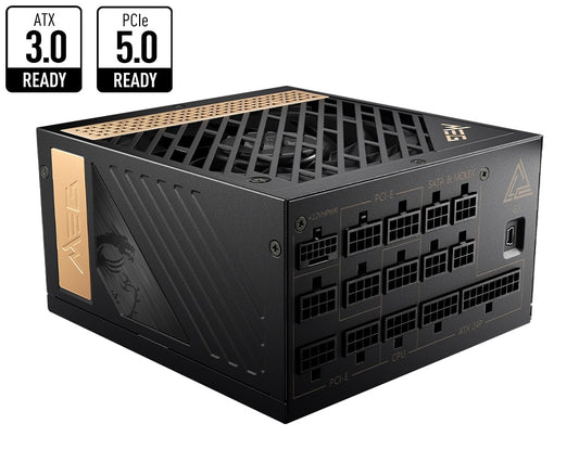MSI MEG Ai1300P PCIE5 1300W ATX Power Supply Unit 80 PLUS Platinum (up to 92%) A image 0