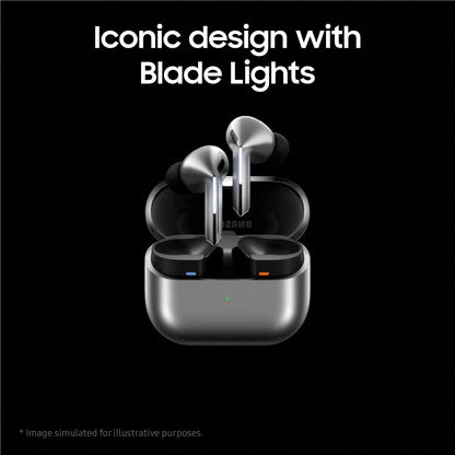 Samsung Galaxy Buds3 Pro - Silver(SM-R630NZAAASA), Active Noise Cancellation, Er image 3