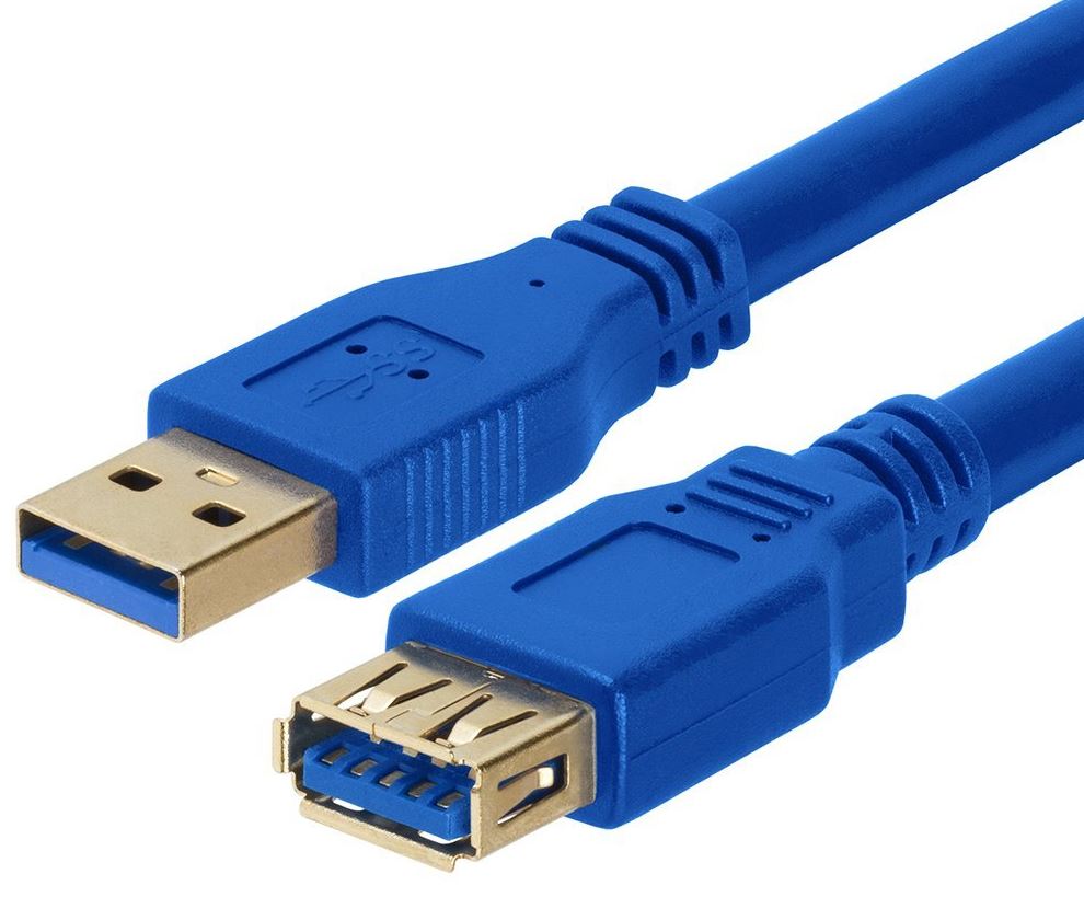 Astrotek USB 3.0 Extension Cable 1m - Type A Male to Type A Female Blue Colour image 0