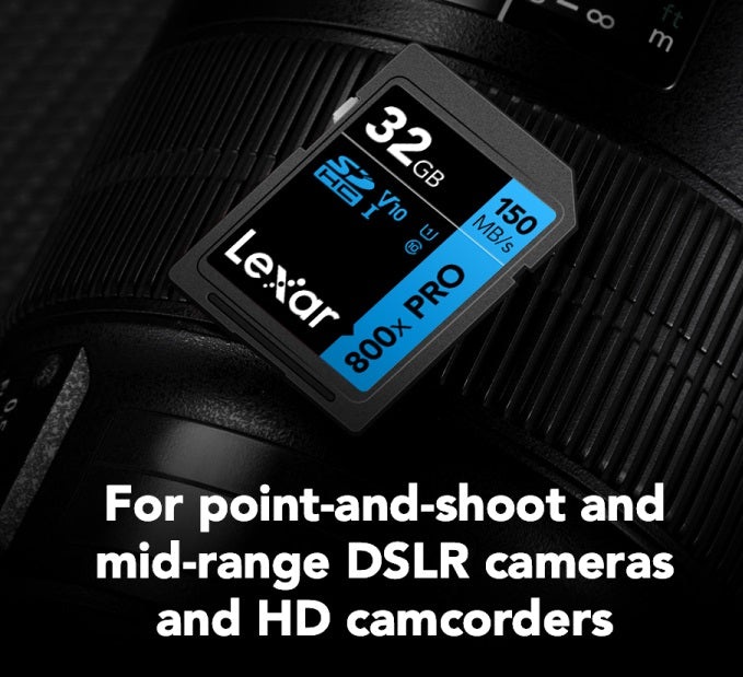 Lexar High-Performance 800x PRO 32GB SDHC™ SDXC™ UHS-I Card BLUE Series read image 1