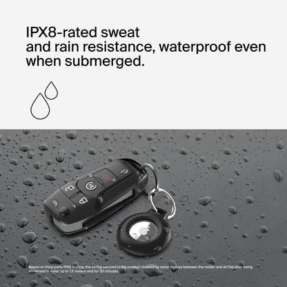 Belkin Waterproof Secure Holder with Key Ring for AirTag (Pack of 2) - Black(MSC image 2