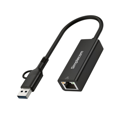 Simplecom NU315C SuperSpeed USB-C and USB-A to Gigabit Ethernet Adapter image 2