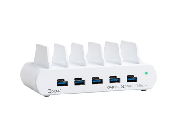 Oxhorn PoverDelivery150W 5 Port (A+C) Fast Charging Dock with build-in rack5 Por image 0