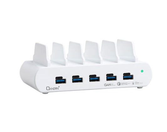 Oxhorn PoverDelivery150W 5 Port (A+C) Fast Charging Dock with build-in rack5 Por image 0