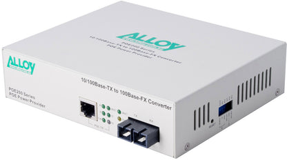 Alloy POE200SC.20 10/100Base-TX to 100Base-FX Single Mode Fibre (SC) Converter, image 0