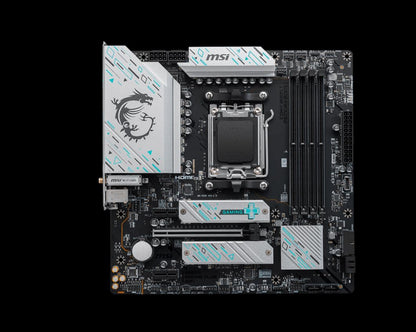 MSI B650M GAMING PLUS WIF AMD AM5 mATX Motherboard, 4x DDR5, 1x PCI-E x16, 2x PC image 1