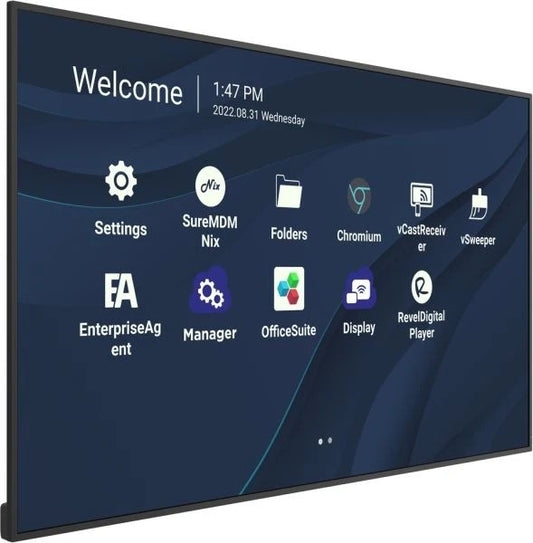 ViewSonic CDE5530 55' 4K Presentation Display Wireless presentation, ?Single USB image 1
