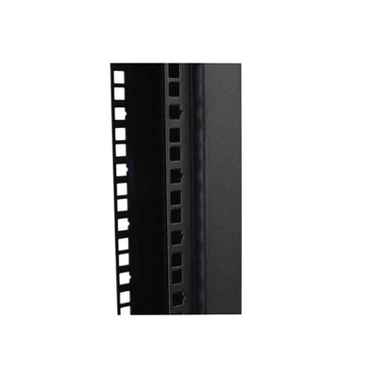 LDR Flat Packed 22U 2-Post Open Frame Rack, Black Metal Construction image 2