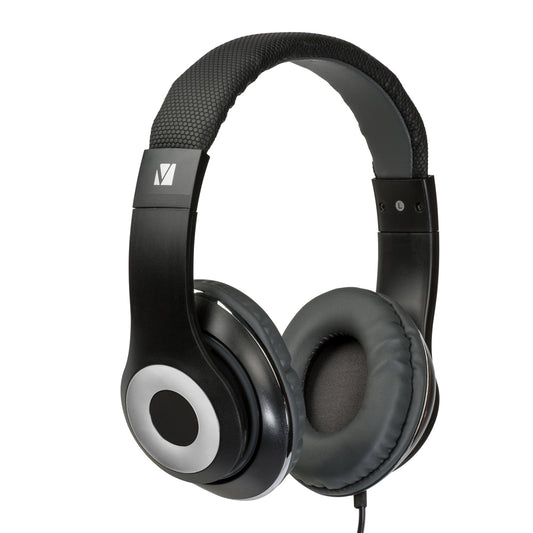 Verbatim Stereo Headphone Classic - Black, Headphones Over-Ear Design, 1.2 Meter image 1
