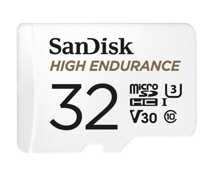 SanDisk High Endurance 32GB microSD 100MB/s 40MB/s 2.5K hrs 4K UHD C10 U3 V30 -4 image 0