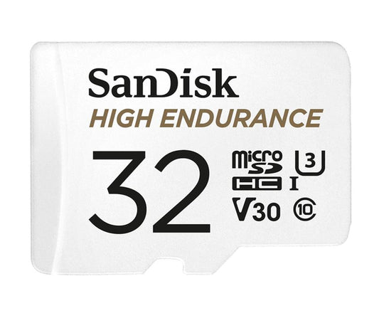 SanDisk High Endurance 32GB microSD 100MB/s 40MB/s 2.5K hrs 4K UHD C10 U3 V30 -4 image 0