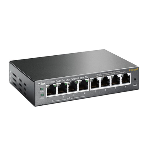 TP-Link TL-SG108PE 8-Port Gigabit Easy Smart Switch with 4-Port PoE, 55W IEEE 80 image 1