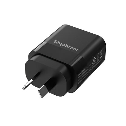 Simplecom CU221 Dual USB-C Fast Wall Charger PD 20W for Phone Tablet image 3