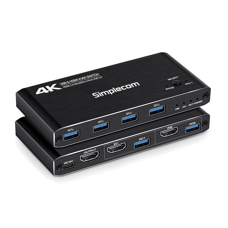 Simplecom KM420 2-Port HDMI KVM Switch with 4 x USB 3.0 Ports image 0