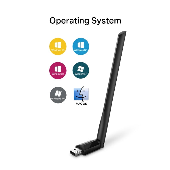 TP-Link Archer T2U Plus AC600 High Gain Wi-Fi Dual Band USB Adapter,433Mbps at 5 image 3