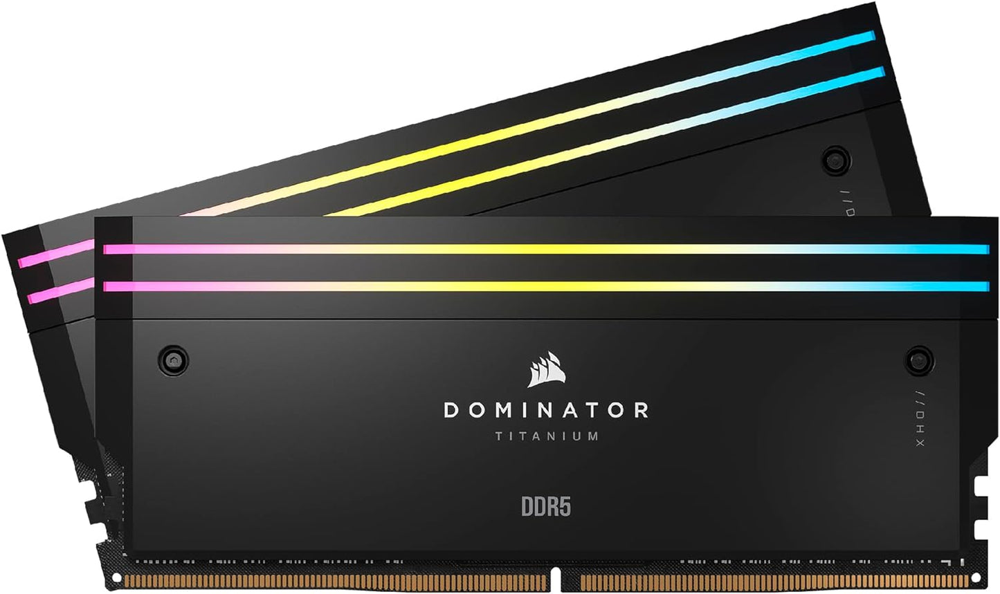 Corsair DOMINATOR® TITANIUM RGB 32GB (2x16GB) DDR5 DRAM 6400MT/s CL32 Intel XMP image 0
