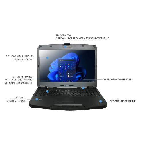 DURABOOK S15, 15' FHD, Intel® Core™ i5-1235U, Windows 11, 8GB RAM, 256GB PCIe image 0