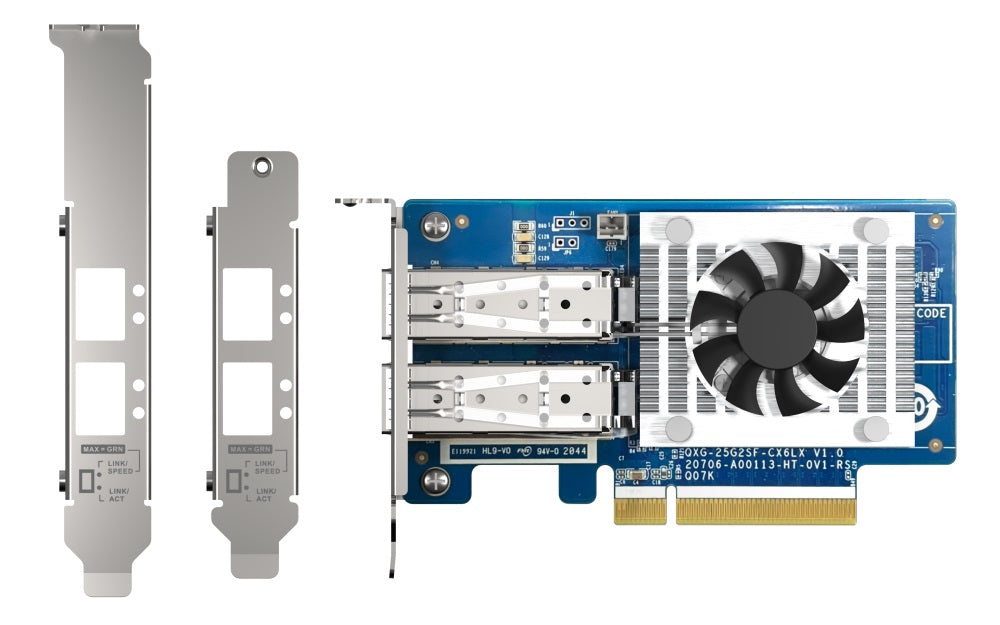 QNAP QXG-25G2SF-CX6 PCIe supported NAS PCIe Gen4 x8 image 0