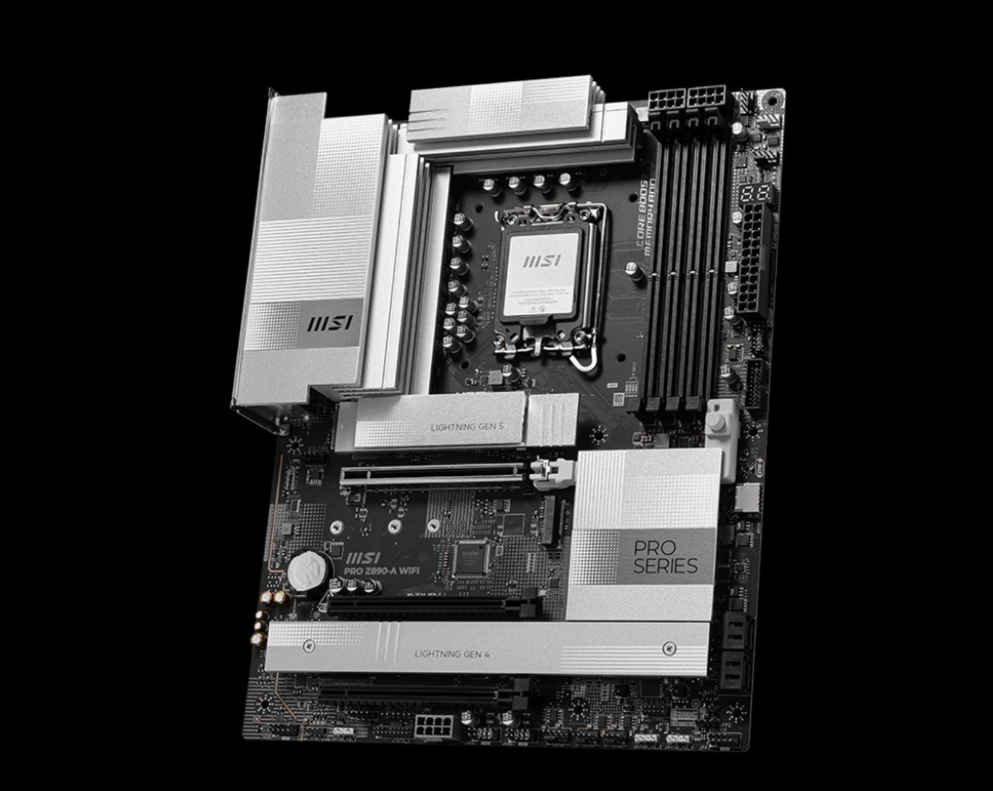 MSI PRO Z890-A WIFI INTEL Z890  Motherboard, 4x DDR5 256GB, 3x PCI-E x 16, 4x M. image 2