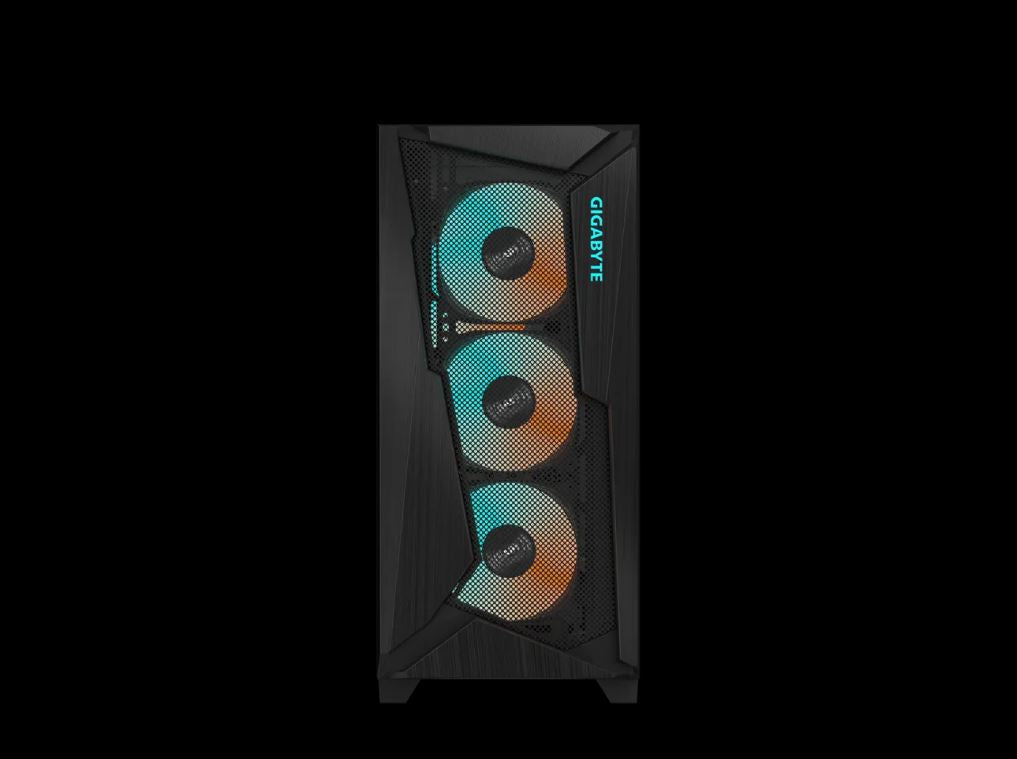 Gigabyte C301V2 RGB Tempered Glass E-ATX Black Mid Tower Gaming Chassis  2x3.5' image 1