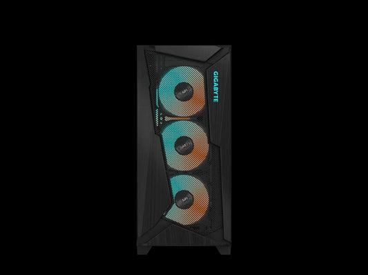 Gigabyte C301V2 RGB Tempered Glass E-ATX Black Mid Tower Gaming Chassis  2x3.5' image 1