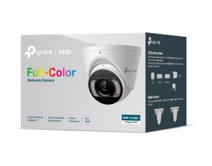 TP-Link InSight S455(4mm) VIGI 5MP Full-Colour Turret Network Camera image 0