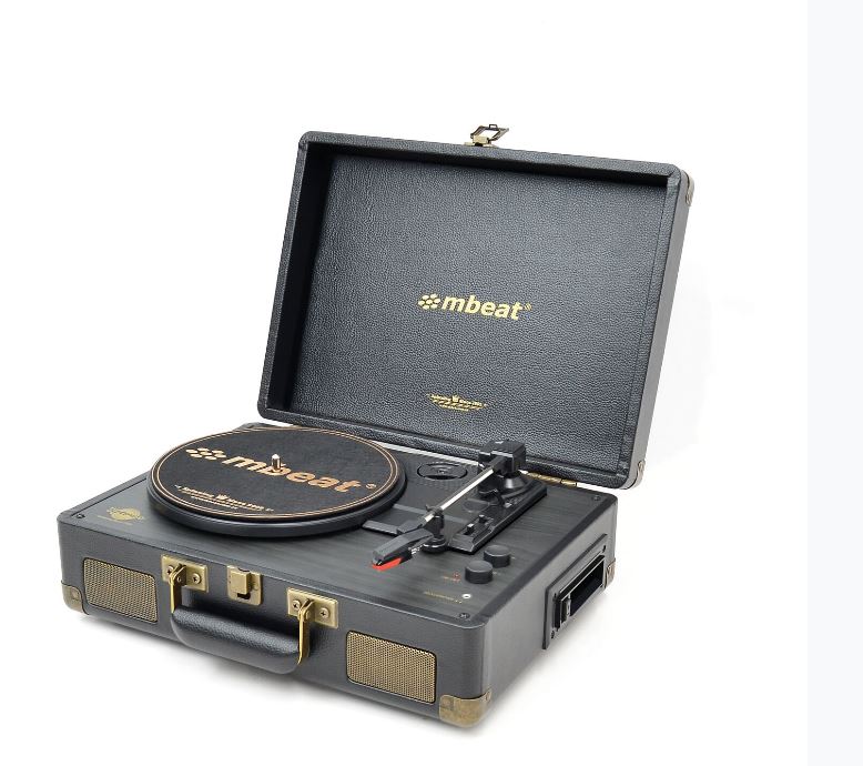 mbeat® Uptown Retro Bluetooth Turntable &  Cassette Player, Bluetooth Streaming image 0