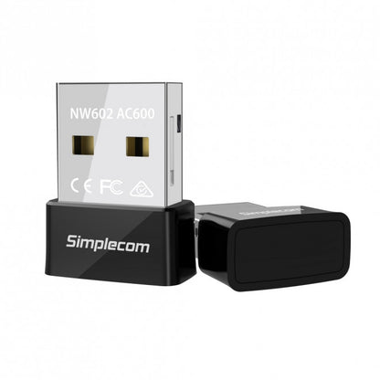 Simplecom NW602 AC600 Dual Band Nano USB WiFi Wireless Adapter image 1