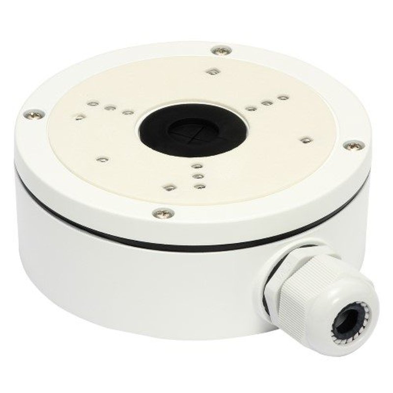 Hikvision DS-1280ZJ-S Junction Box with Gland, suits DS-2CD26, 2CD2T, 2CD4A, 2CD image 0