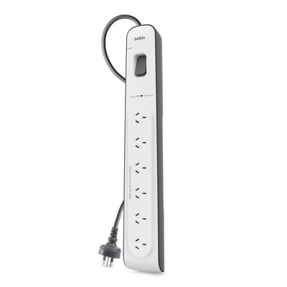 Belkin BSV603 6-Outlet 2-Meter Surge Protection Strip, Protects Against Spikes A image 1