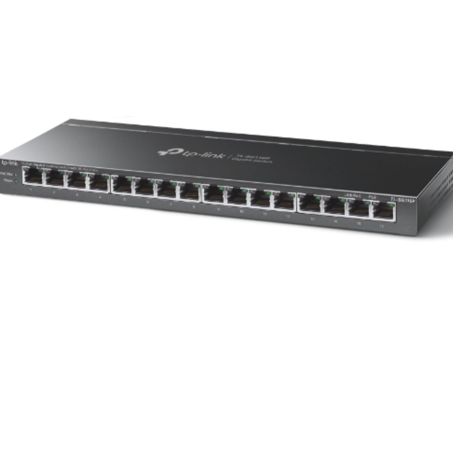 TP-Link TL-SG116P 16-Port Gigabit Desktop Switch with 16-Port PoE+, Up to 250 m image 2