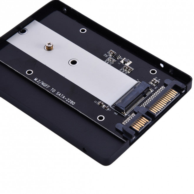 Simplecom SA102 NGFF M.2 (B Key) to 7mm 2.5' SATA Converter Enclosure Aluminium image 3
