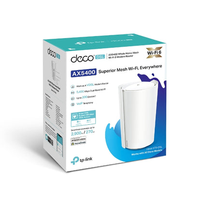 TP-Link Deco X73-DSL AX5400 VDSL Whole Home Mesh Wi-Fi 6 System, 270sqm Coverage image 0