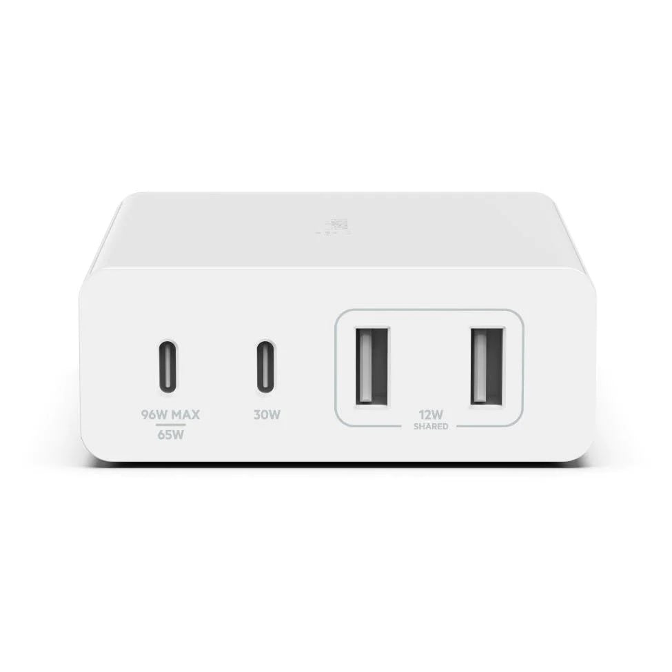 Belkin BoostCharge Pro 4-Port GaN Charger 108W - White (WCH010auWH), 2xUSB-C & 2 image 0