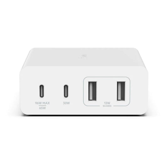 Belkin BoostCharge Pro 4-Port GaN Charger 108W - White (WCH010auWH), 2xUSB-C & 2 image 0