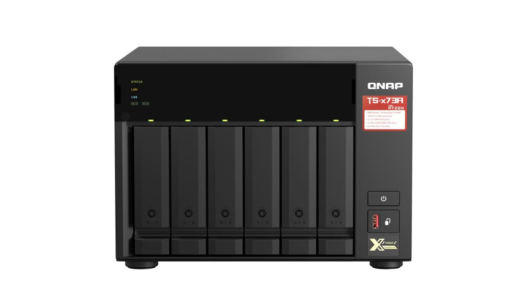 QNAP TS-673A-8G 6 Bay NAS AMD Ryzen™ Embedded V1500B quad-core 2.2 GHz 8G DDR4 image 0