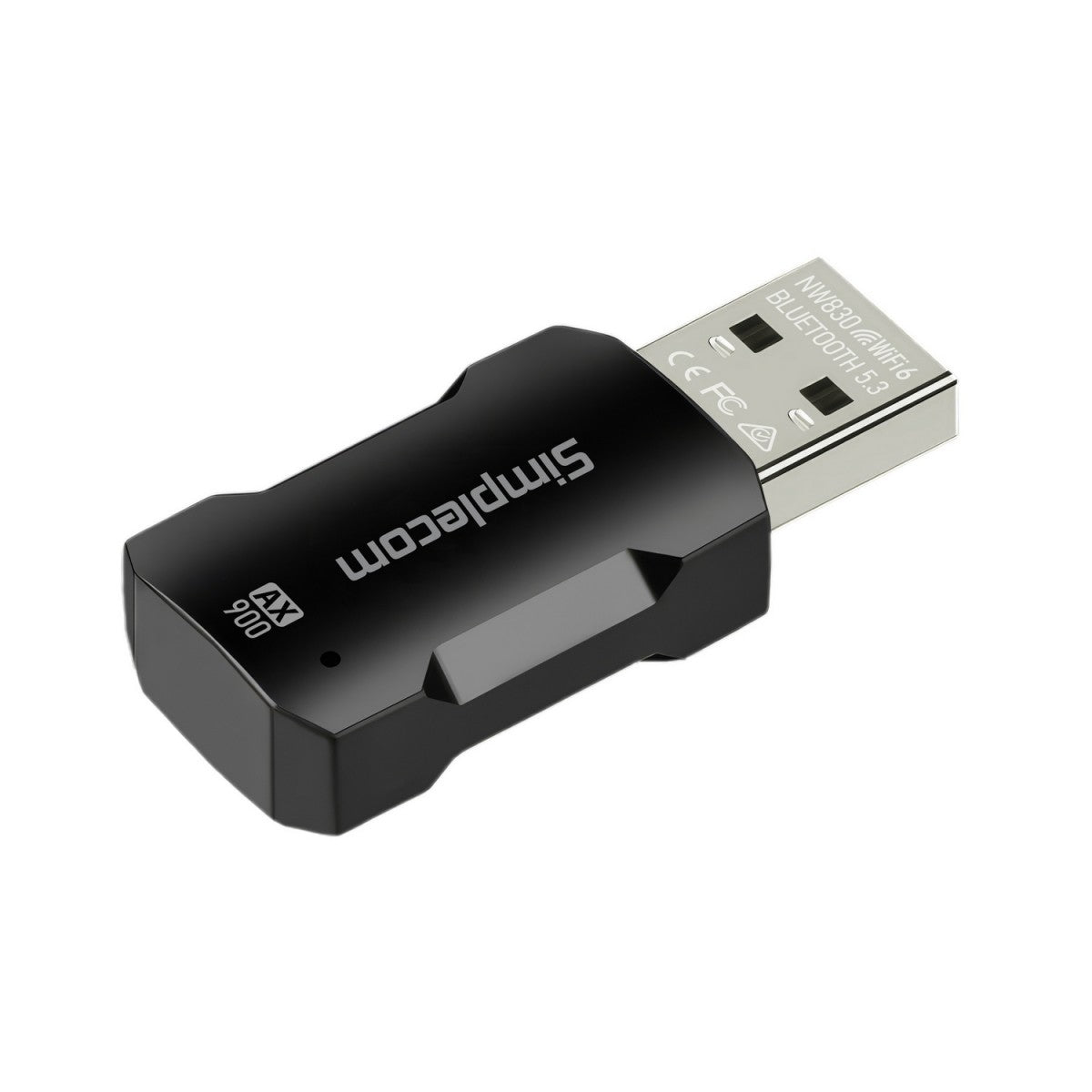 Simplecom NW830 Wi-Fi 6 and Bluetooth 5.3 Combo USB Adapter Dual Band AX900 image 1