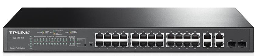 TP-Link T1500-28PCT (TL-SL2428P) JetStream 24-Port 10/100Mbps + 4-Port Gigabit S image 0