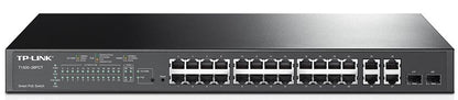 TP-Link T1500-28PCT (TL-SL2428P) JetStream 24-Port 10/100Mbps + 4-Port Gigabit S image 0