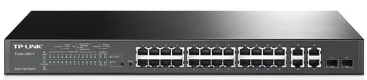 TP-Link T1500-28PCT (TL-SL2428P) JetStream 24-Port 10/100Mbps + 4-Port Gigabit S image 0
