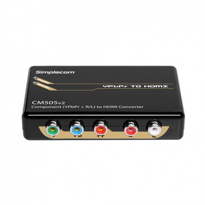 Simplecom CM505v2 Component (YPbPr + Stereo R/L) to HDMI Converter Full HD 1080p image 1